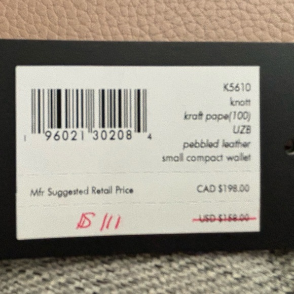 Brand New Kate Spade Knott small compact wallet - Kraft Paper - Picture 8 of 8